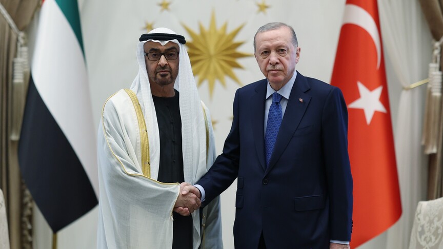 Cumhurbaşkanı Erdoğan, BAE Devlet Başkanı ile Görüştü