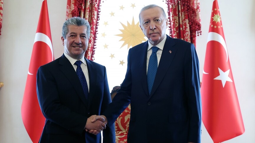 Cumhurbaşkanı Erdoğan, Mesrur Barzani'yi Kabul Etti