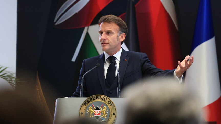 Macron, Kenya'da Gürültüye Son Vermek İçin Sahneye Çıktı