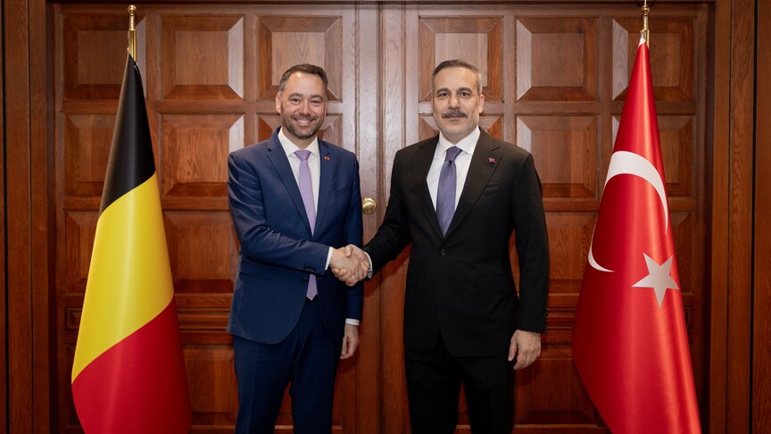 Dışişleri Bakanı Fidan, Belçika Dışişleri Bakanı ile Görüştü