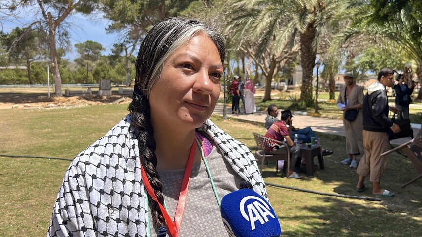 ABD'li Aktivist Cheryl Dean, Sumud Kara Konvoyu'na Katıldı