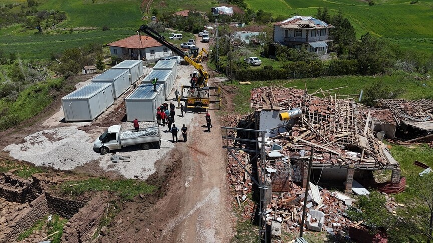 Çorum'da Hortum Sonrası Zarar Gören Köylerde Yeniden Yapılanma Süreci