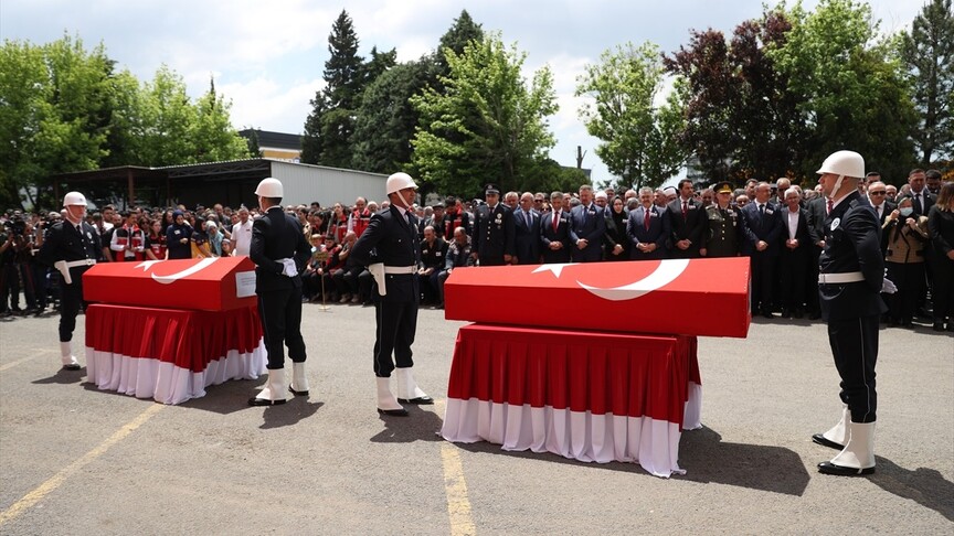 Çorlu'da Şehit Polisler İçin Tören Düzenlendi