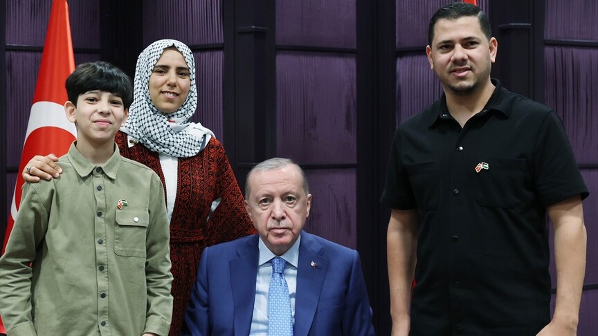 Cumhurbaşkanı Erdoğan, Gazzeli Ebu Cezer'i kabul etti