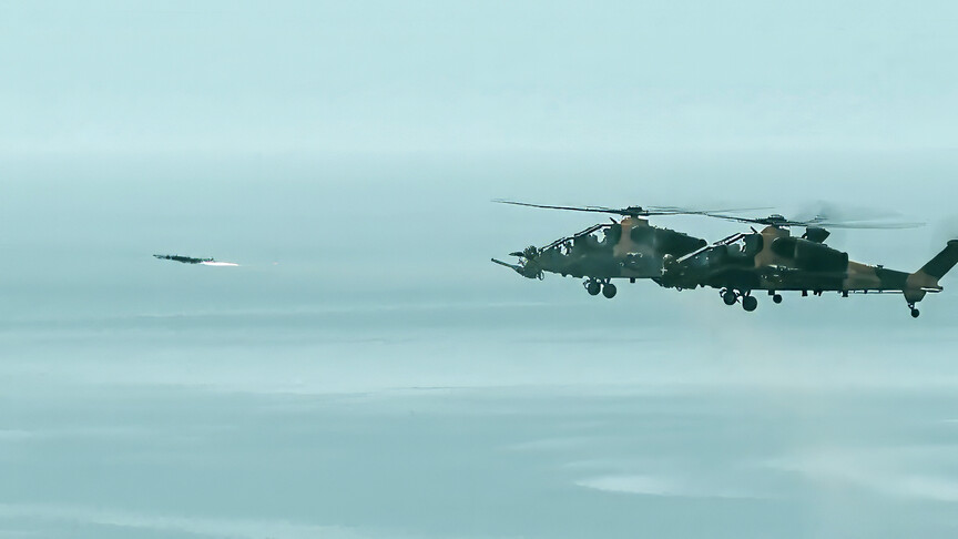 EFES-2026 Tatbikatı'nda ATAK Helikopterleri Atışını Gerçekleştirdi