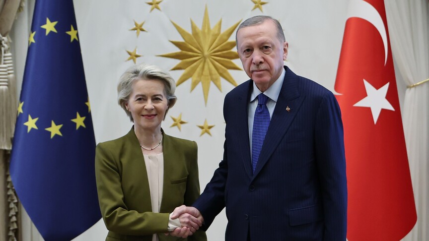 Erdoğan, Von der Leyen ile Türkiye-AB İlişkilerini Görüştü