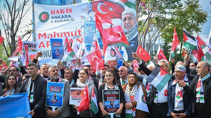 Küresel Sumud Filosu'na Saldırı Protesto Edildi