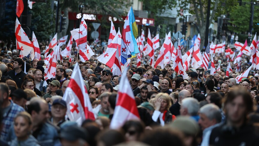 Gürcistan'da Hükümet Karşıtı Protesto Büyüyor
