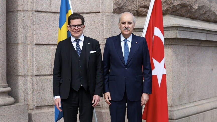 TBMM Başkanı Kurtulmuş İsveç'te Norlen ile Görüştü