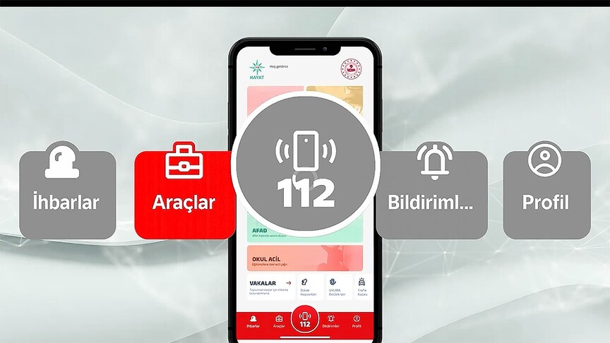 HAYAT 112 Acil Uygulaması Yarım Milyon İndirmeyi Geçti