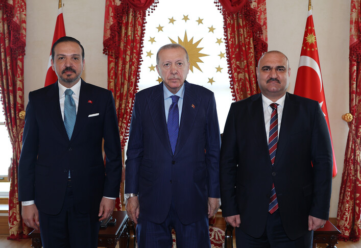Cumhurbaşkanı Erdoğan, Kerkük Valisi Ağa ile Görüştü