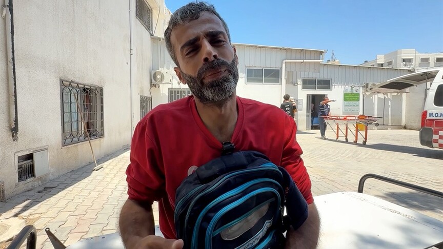 Gazzeli Baba Oğluna Acı Veda: 'Okuldan Dönüyordu'