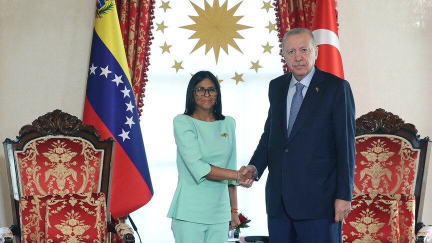 Cumhurbaşkanı Erdoğan, Venezuela Geçici Devlet Başkanı'nı Karşıladı