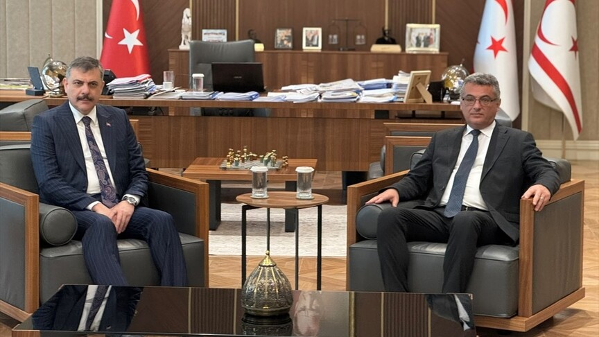 KKTC Cumhurbaşkanı Erhürman, Bakan Çiftçi'yi Ağırladı
