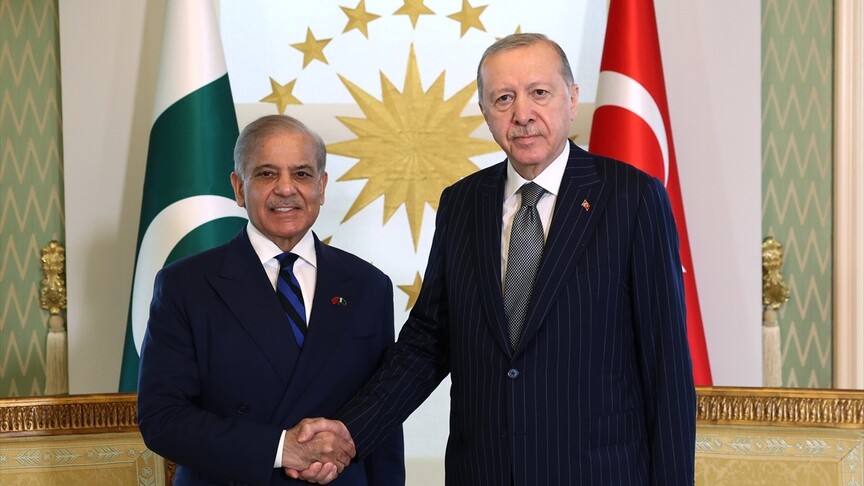 Cumhurbaşkanı Erdoğan, Pakistan Başbakanı Şerif'i Ağırladı